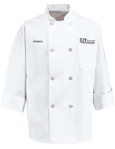 Picture of Eight Pearl Button Chef Coat