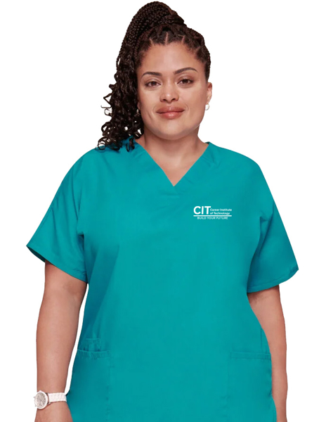 Picture of Women's V-Neck 2-Pocket Scrub Top